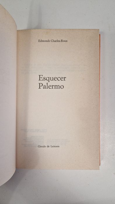Livro Esquecer Palermo