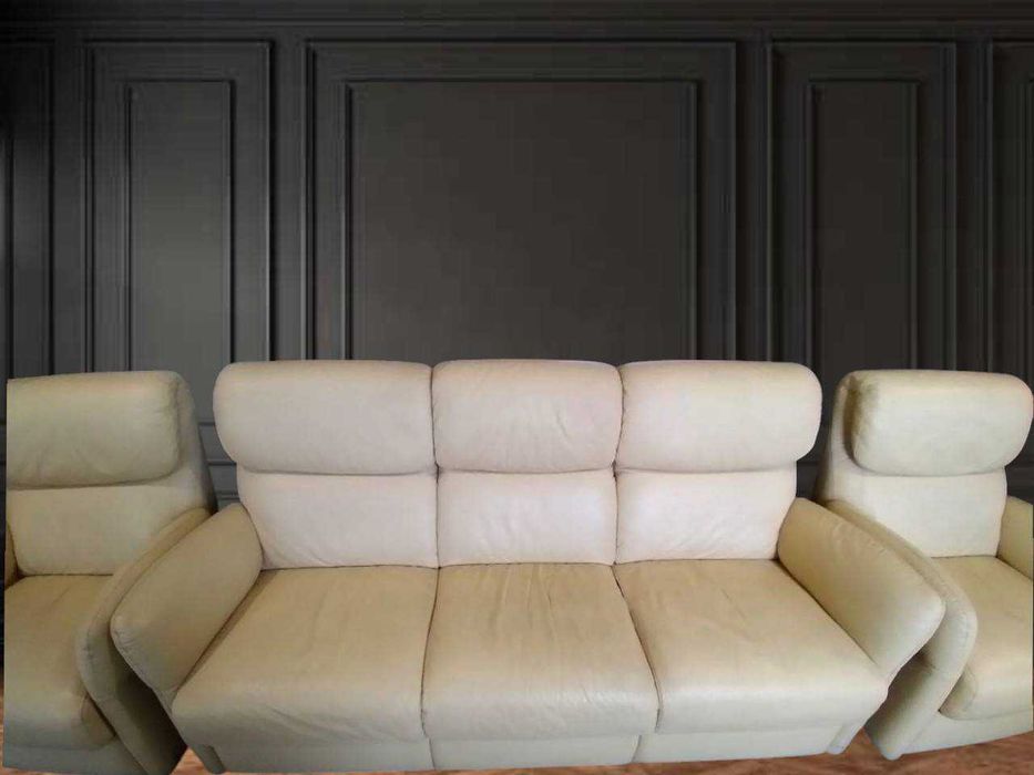 Кожаный диван и кресла комплект Италия Caliaitalia