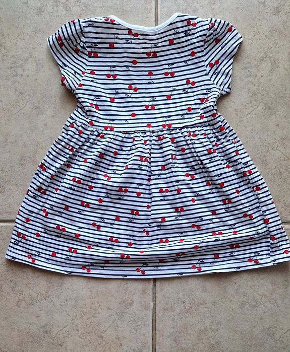 Vestido de Menina em algodão Tamanho 18/24 Meses