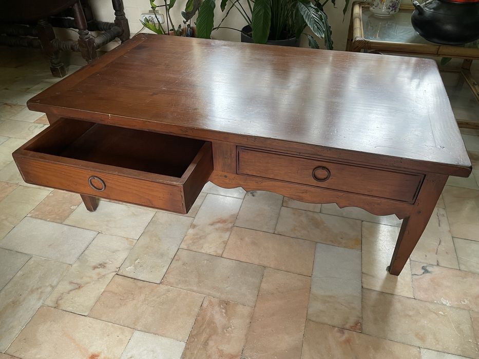 Mesa centro madeira vintage