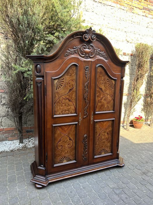 Stylowa Szafa Ubraniowa Intarsja Unikat ! ludwik kredens Po Renowacji