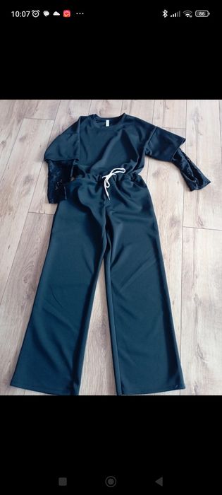 Spodnie i bluza komplet masełko