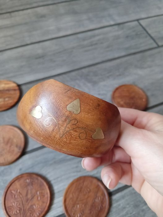 Podkładki drewniane, podkładki pod kubki, podkładki pod szklanki