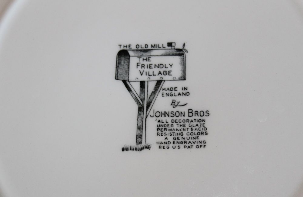 Conjunto 12 pratos em porcelana Johson Bros (NOVOS)