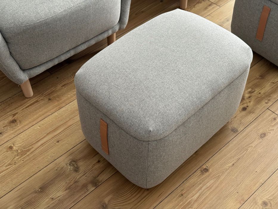 IKEA OSKARSHAMN Wing chair with footstool