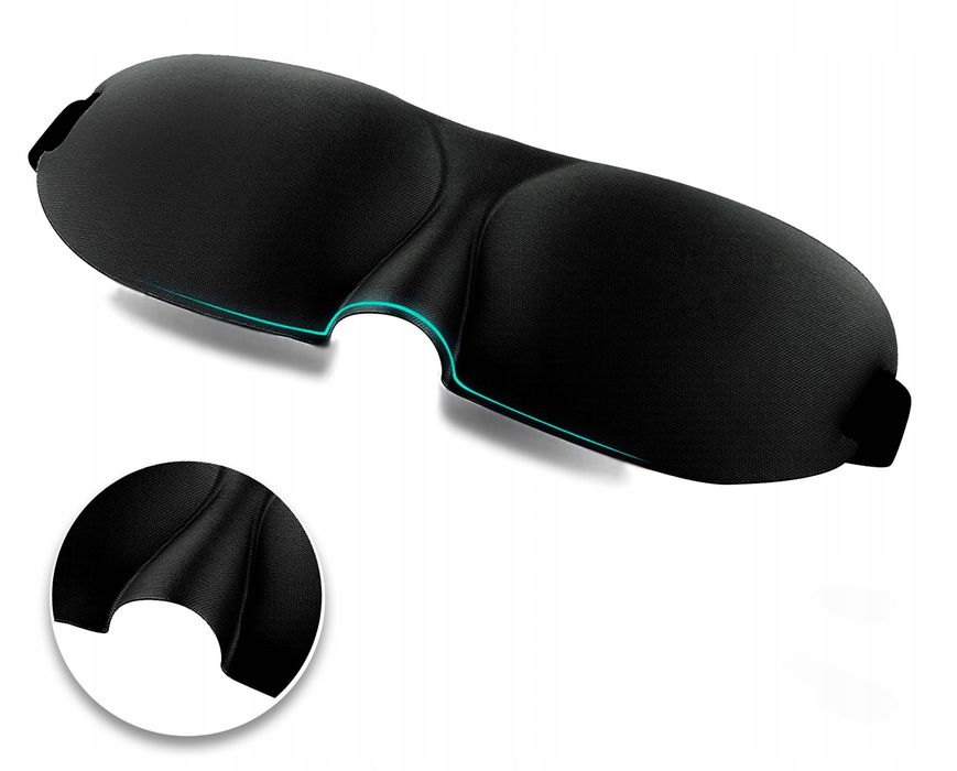 Maska do spania opaska na oczy 3D komfort sen REM HIT!