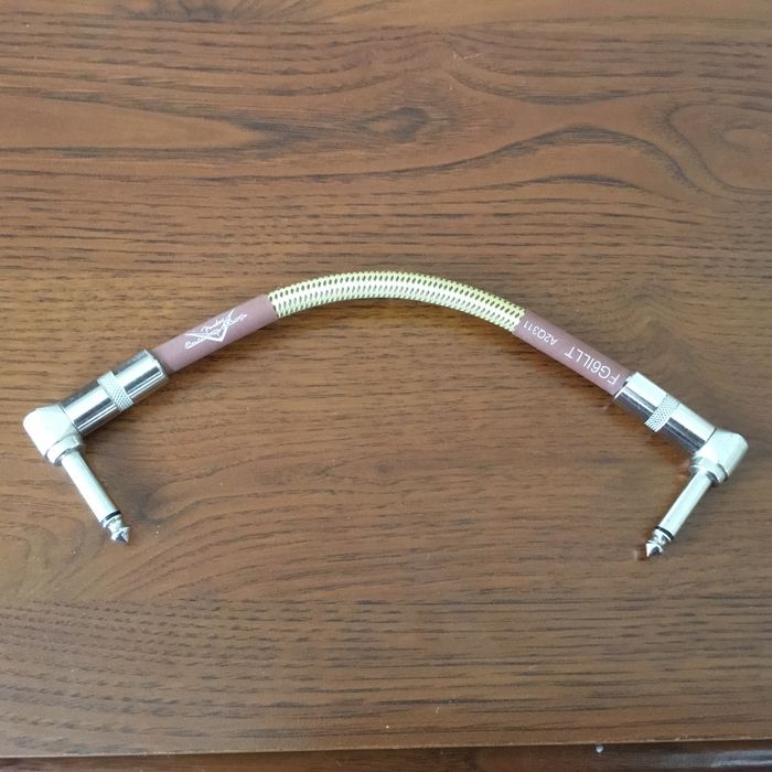 Кабель инструментальный Fender Cable Deluxe Series 6" Patch Tweed