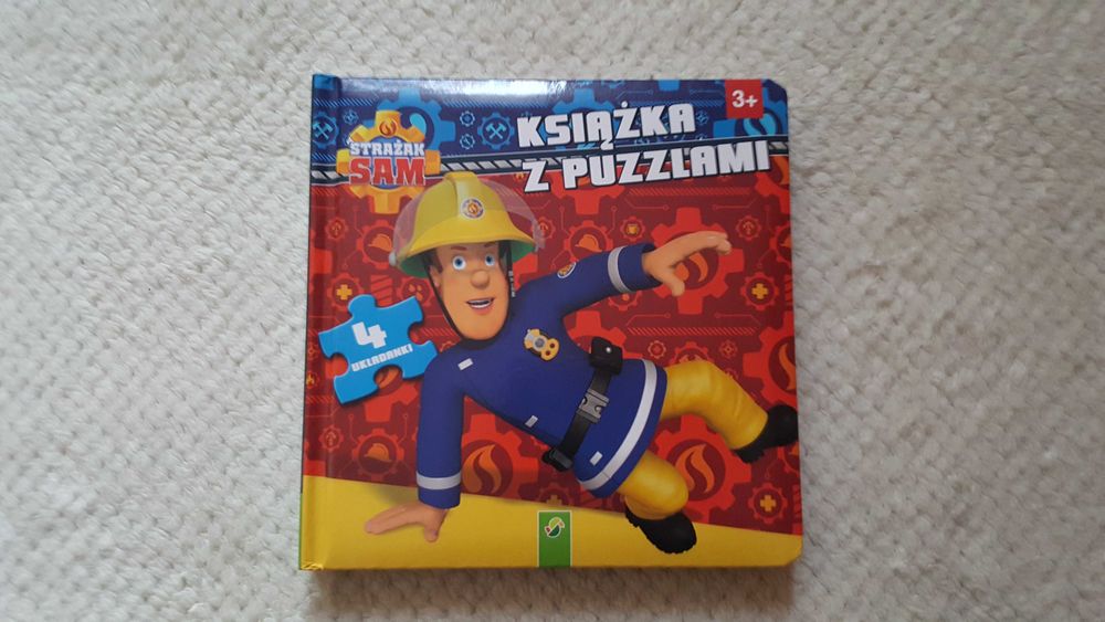 Książka z puzzlami Strażak Sam, 12 elementów