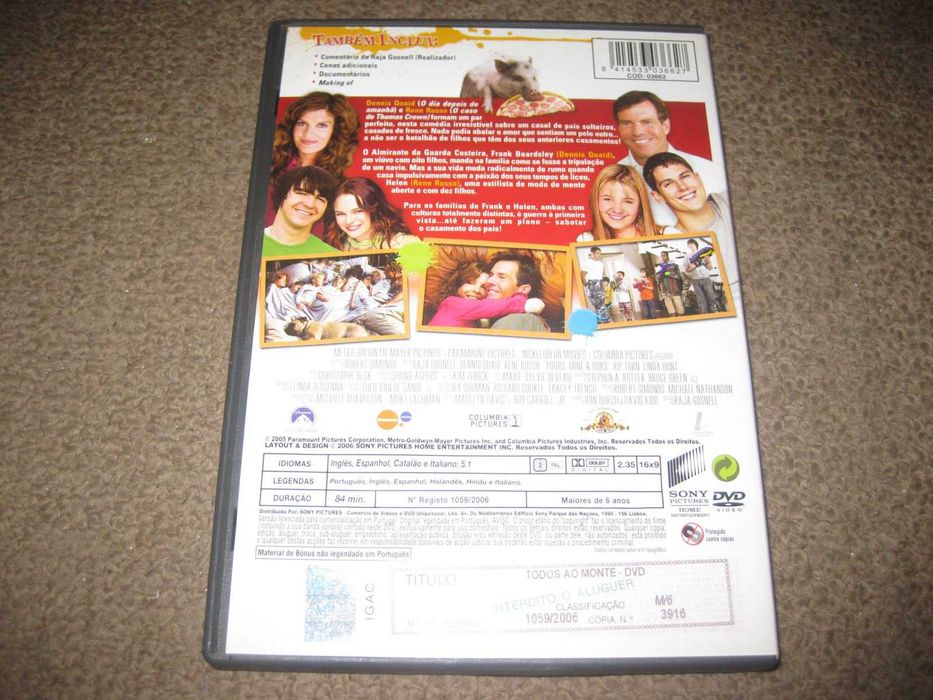 DVD "Todos ao Monte" com Dennis Quaid