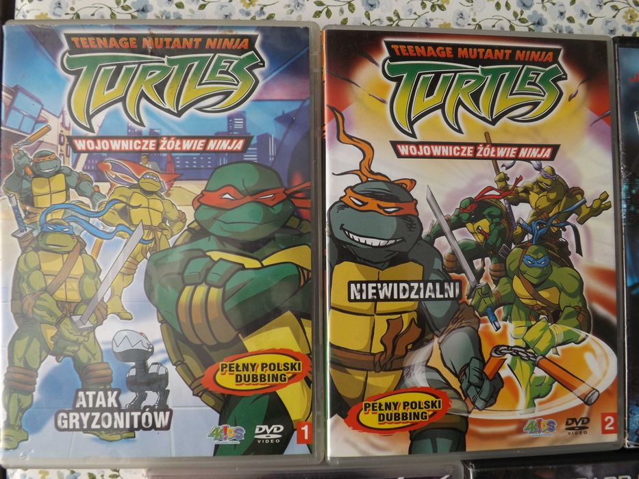 Żółwie Ninja bajki, filmy dvd vcd