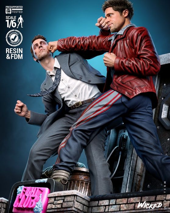 Figurka 3D  Fight Club– Fan Art, druk 16K