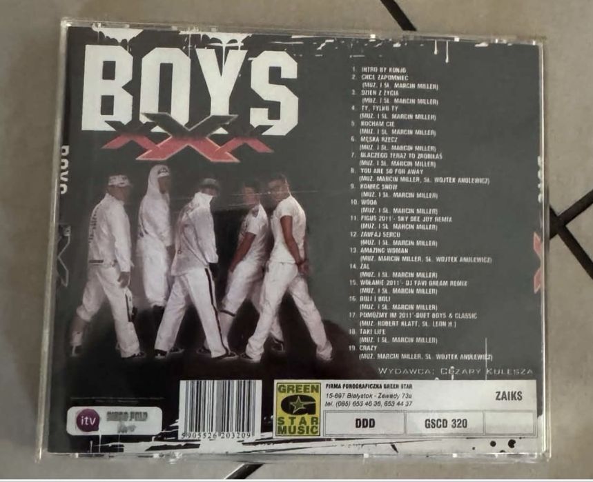 BOYS – XXX + BIBA | 2x Oryginalne płyty CD | Green Star | Rarytas | Stan BDB+MILANO