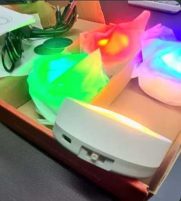 Luzes LED recarregáveis ​​com controle remoto, alimentadas p/bateria