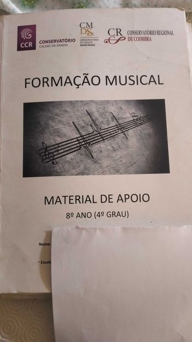 Livros de formação Musical 8⁰ e 9⁰ ano