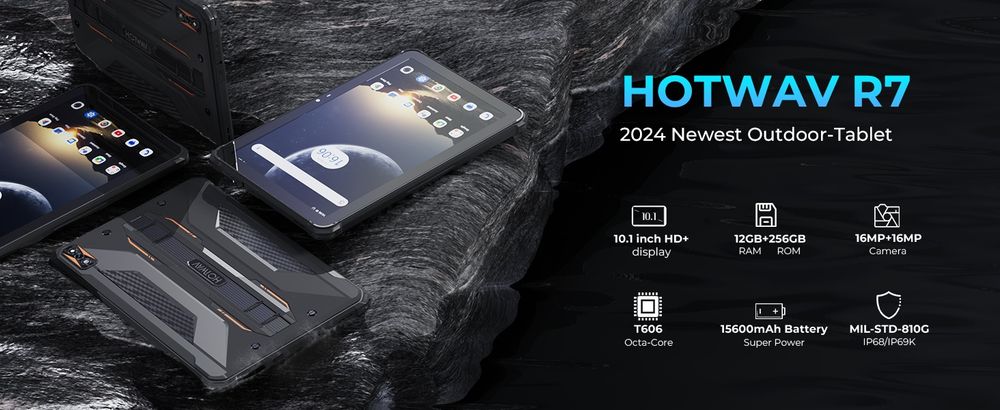 Захищений планшет Hotwav TAB R7 6/256 15600mAh