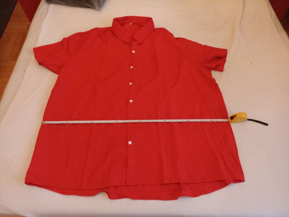 Nowa koszula męska z krótkim rękawkiem, bardzo duży rozmiar