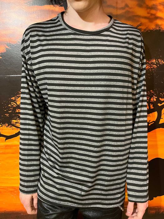 Лонгслив в черно-серую полоску | Longsleeve striped black/grey