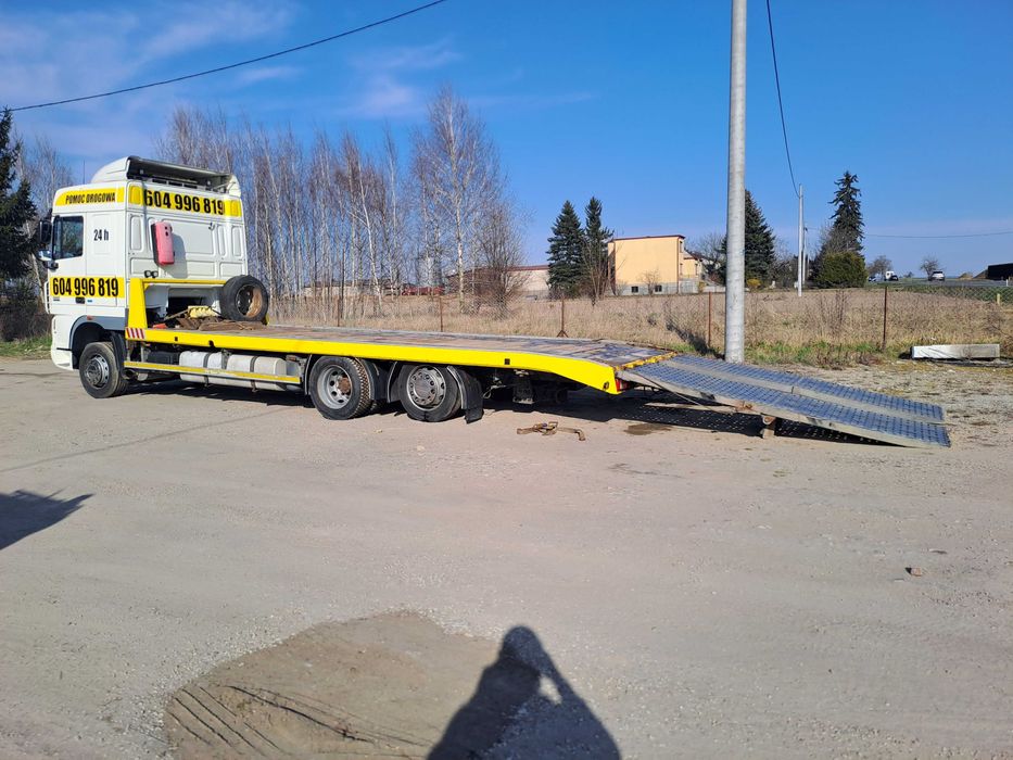 Pomoc drogowa laweta z przyczepą