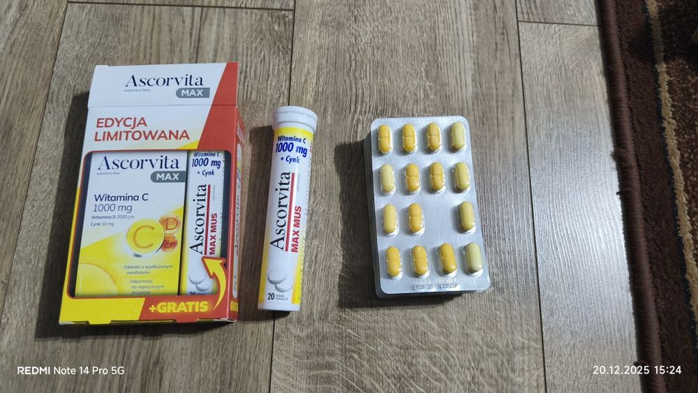 Ascorvita Max 60 tabletek Suplement diety.