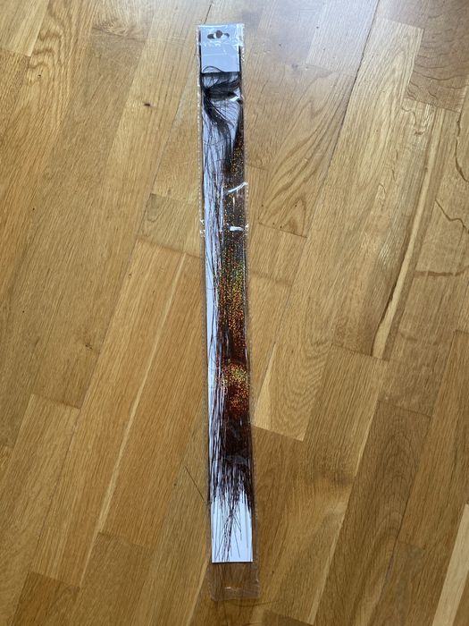 Syntetyczne Błyszczące Nici Brokatowe holo Włosy ok 65cm