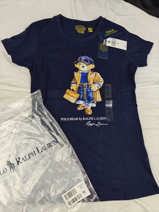 Koszulki Shirt damskie Ultra Premium Ralph Lauren OUTLET mis granatowa