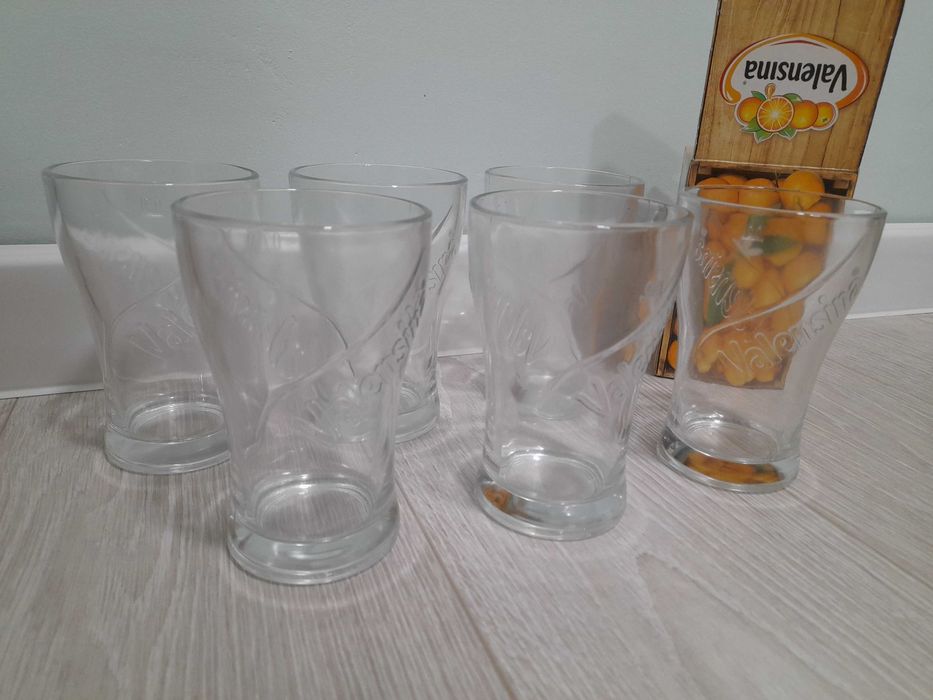 Zestaw 6 x szklanki do soku wody Valensina  0,2l nowe