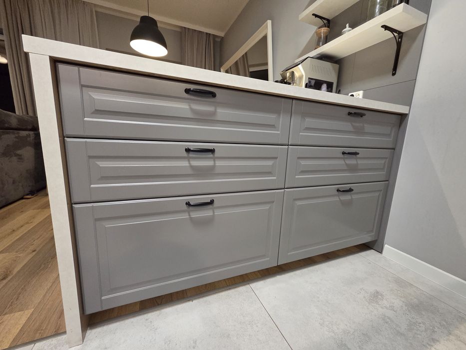 Kuchnia z wyspą + sprzęt, Ikea Bodbyn