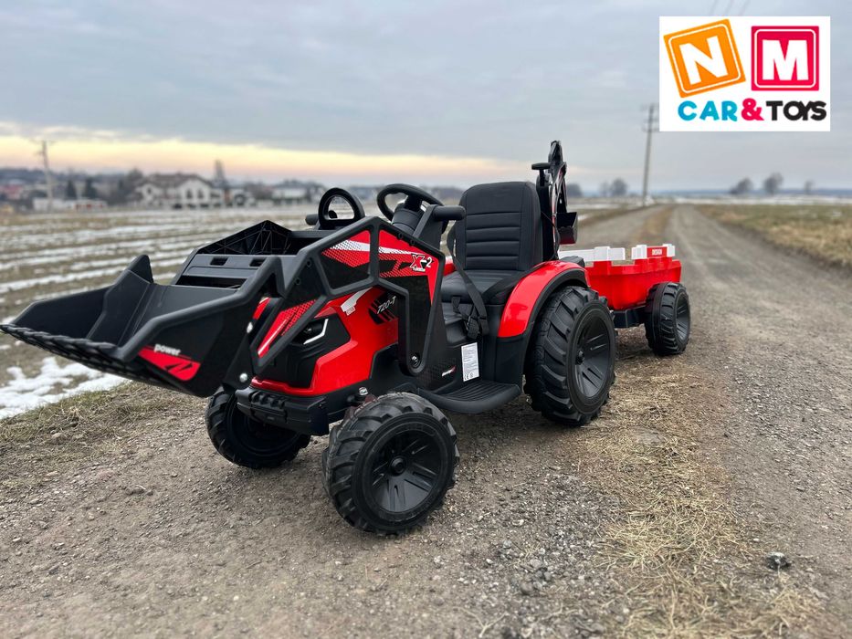 Traktor na akumulator Przyczepa Koparka 720-T Auto Pojazd dla dzieci