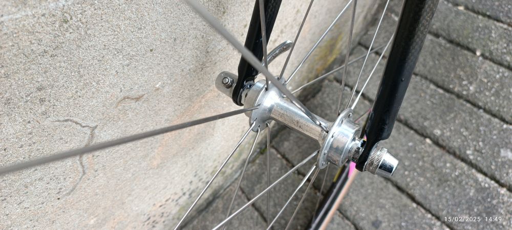 Bicicleta antiga Francesco Moser de carbono