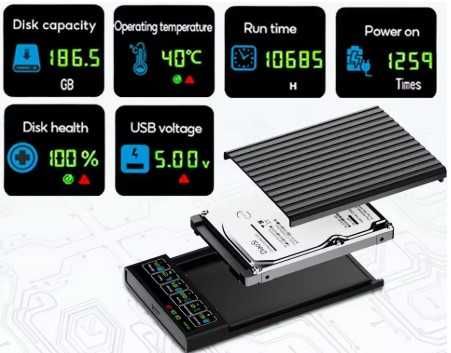 Карман  HDD Sata usb 3.0 / Type-C /  аллюминиевый .