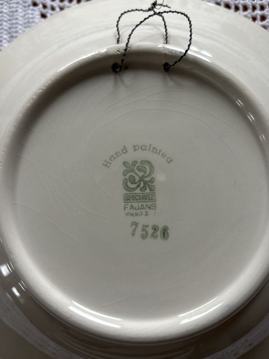 Włoclawek gleboki talerz z ptaszkiem