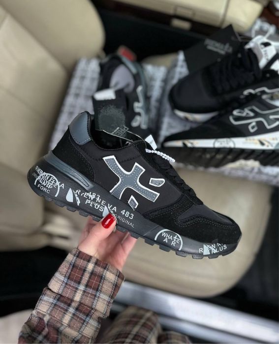 Чоловічі Кроссовки Premiata Mick Black 41-45 Чорного кольору