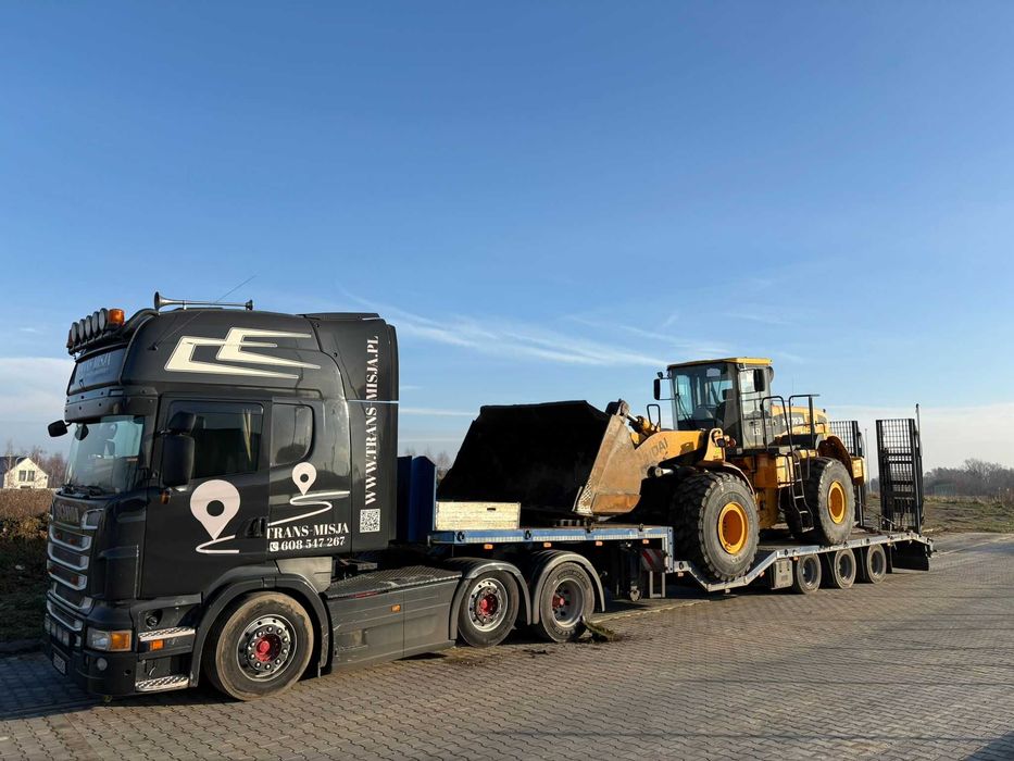 Transport niskopodwoziowy laweta platforma