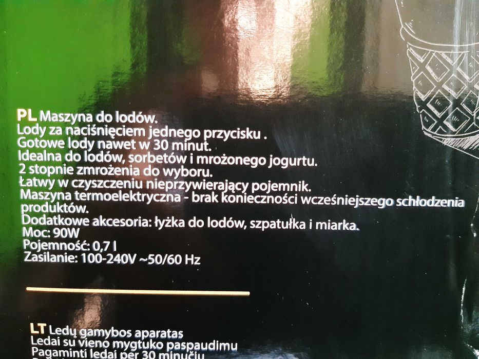 Maszyna do lodów Camry