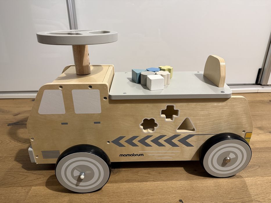 Drewniany jeździk – samochód z klockami Mamabrum GYT2154 + gratisy!!
