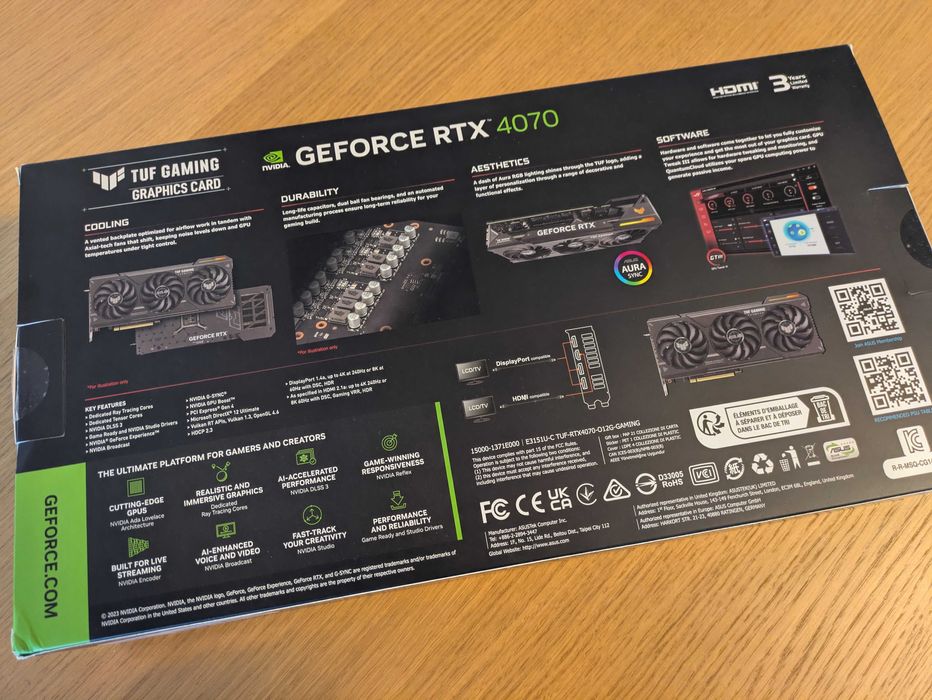 ASUS TUF Gaming GeForce RTX 4070 OC