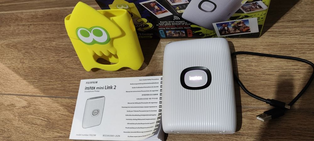 Uszkodzona Drukarka Instax Mini link 2 splatoon edition