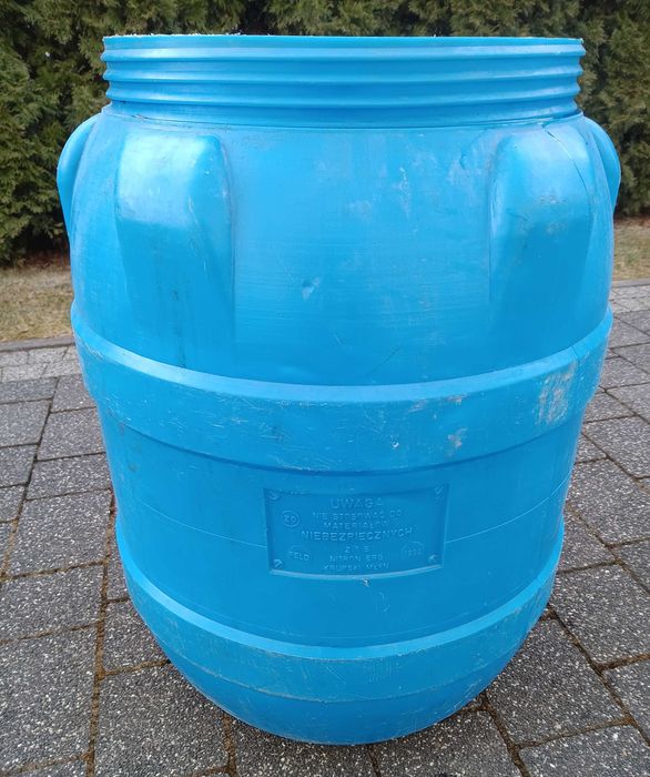 Beczka plastikowa 80l niebieska