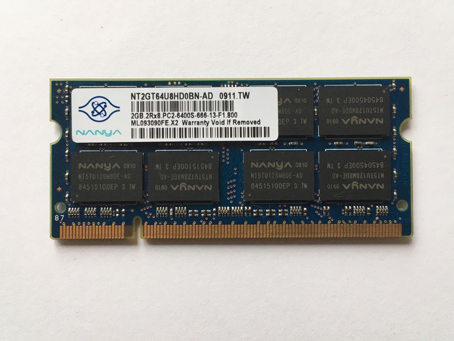 Оперативна пам'ять для ноутбука SODIMM DDR2 2GB