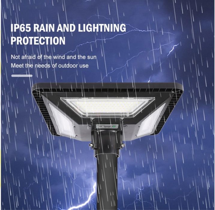 Solarna Lampa ogrodowa i Uliczna-Wodoodporna 200W mocy