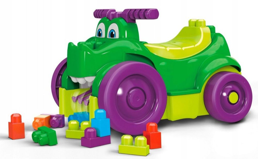 Jeździk krokodyl zjadacz klockow Fischer price