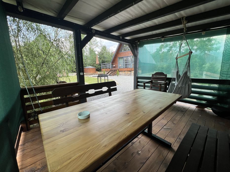 Оренда котедж з чаном в Карпатах у стилі А-фрейм