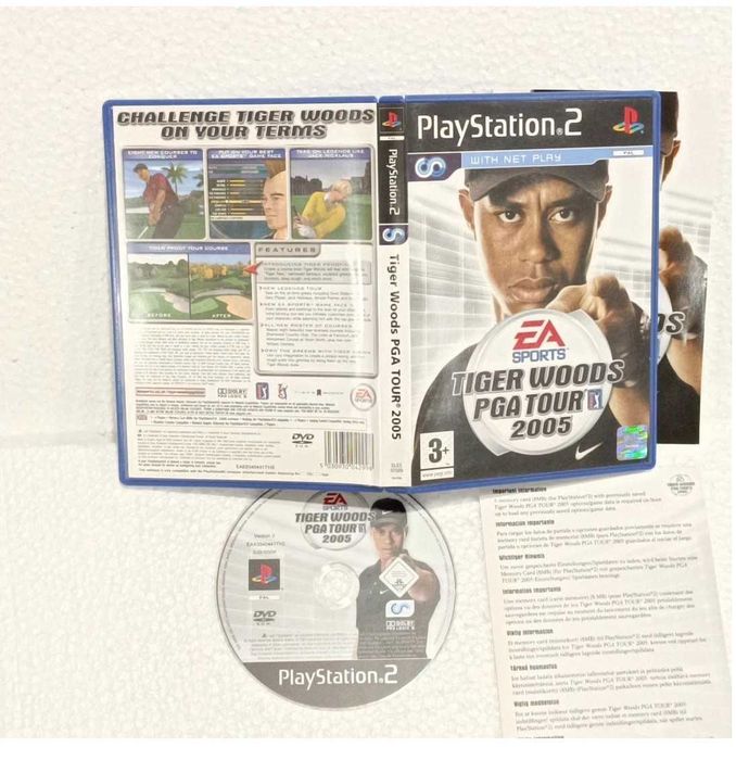 Tiger Woods PGA Tour 2005 Sony PlayStation 2 PS2 UK PAL CIB