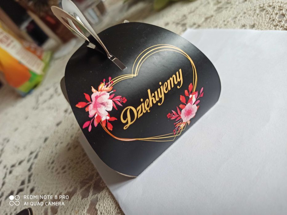Ślub Pudełko podziękowanie dla gości