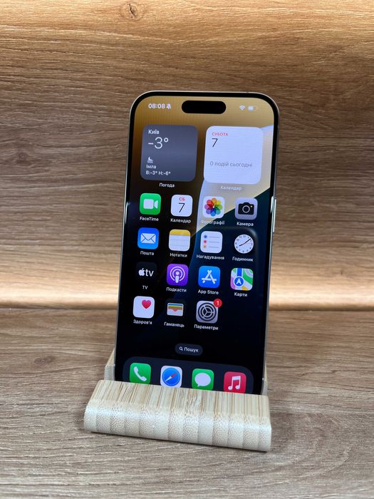 iPhone 15 Pro 128 White!! АКБ: 90%!! №: 4839!! СТАН ІДЕАЛЬНИЙ! З США!!