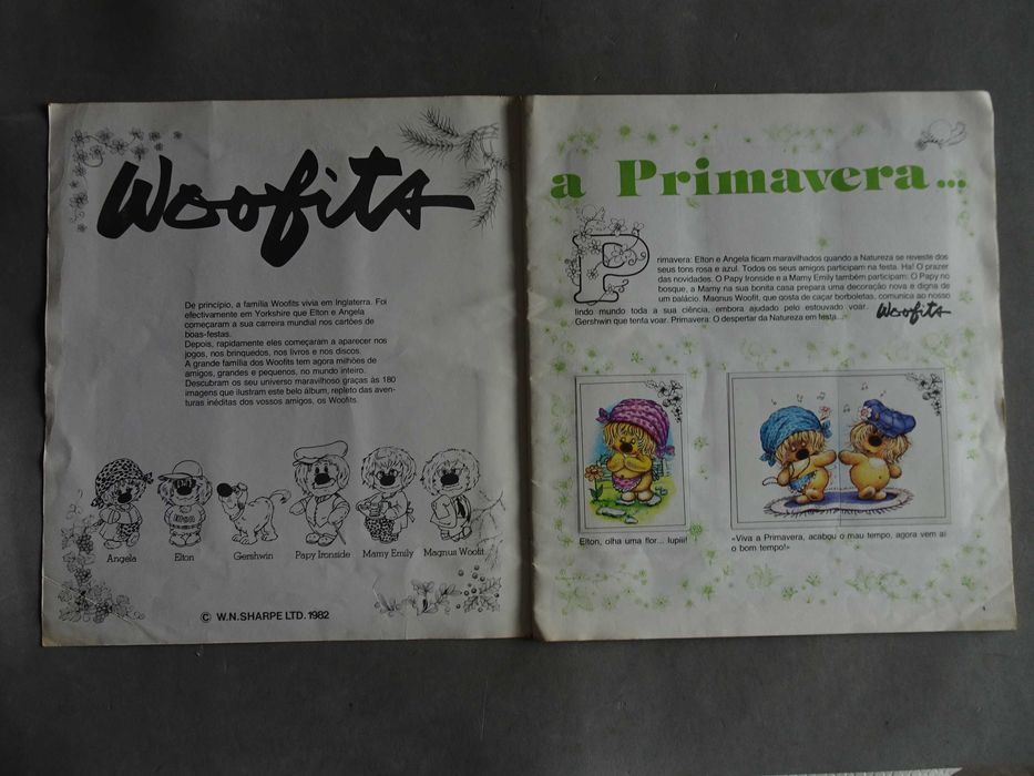 Caderneta de cromos completa Woofits as 4 Estações - Panini