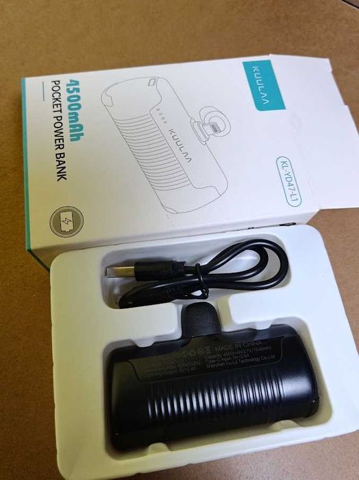 Mini Power Bank de Bolso KUULAA 4500mAh Lightning – Novo