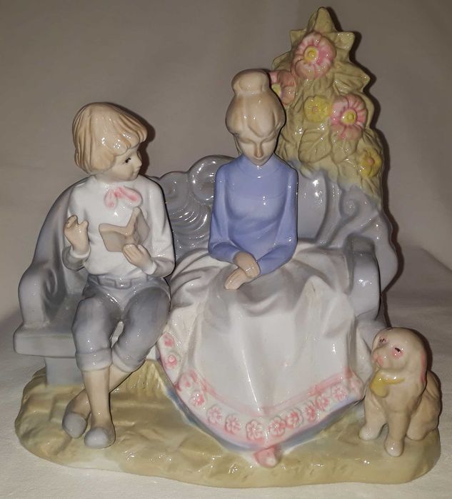 figurka porcelanowa scena rodzajowa