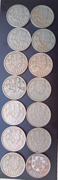 Moedas de 5 Escudos Cupra níquel