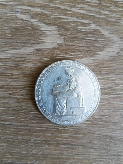 Moeda prata 20 escudos - 1955